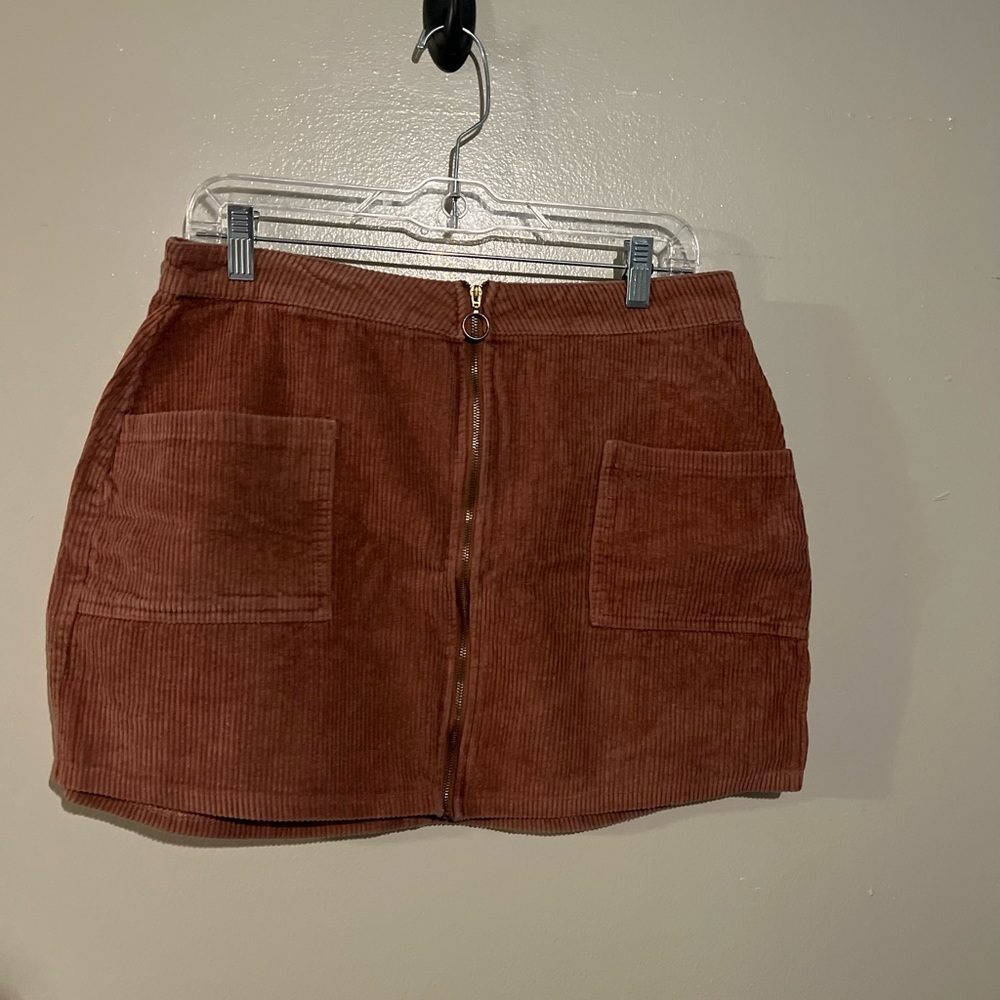 Dusty Pink Corduroy Skirt